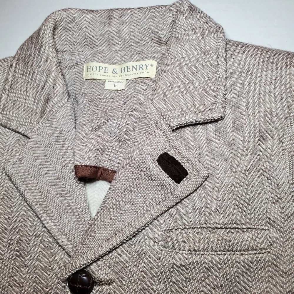 Hope & Henry Girl Dressy Fleece Riding Blazer Sz 6 NWOT
